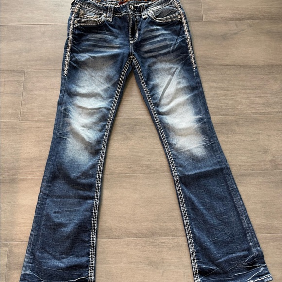 Women's Dark Blue Bootcut Rock Revival Jeans “Kelcie” - Picture 2 of 3